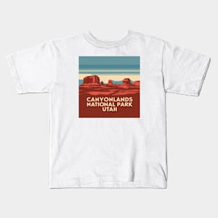 Canyonlands Utah - Minimalistic Design Kids T-Shirt